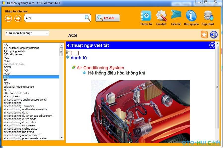 Phần mềm dịch tiếng anh chuyên ngành ô tô online