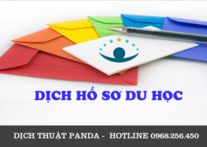 Dịch thuật hồ sơ du học