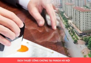 Dịch thuật công chứng tại hà nội