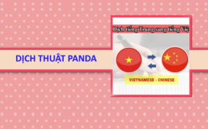 Dịch thuật tiếng Trung Hà Nội