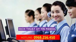 dịch vụ dịch thuật panda
