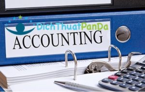 Dịch tiếng anh chuyên ngành kế toán tại Panda
