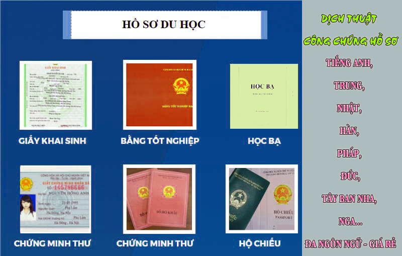 Một số câu hỏi về dịch công chứng tài liệu du học
