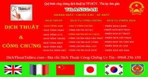 quy trình công chứng dịch thuật tại tp.hcm